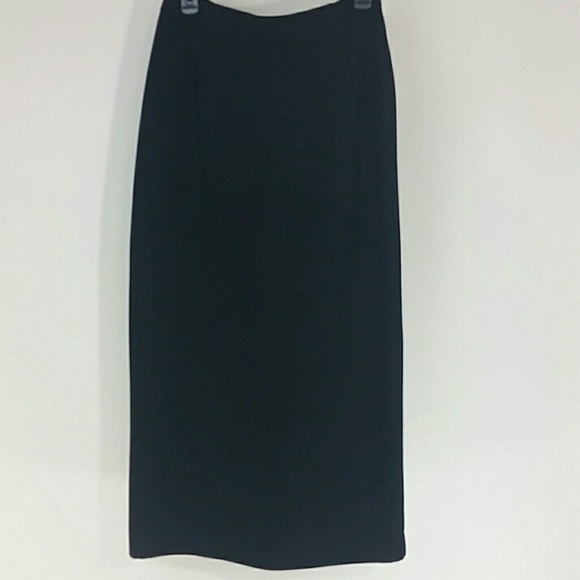 Skirt Maxi Pencil Black polyester - Picture 1 of 2